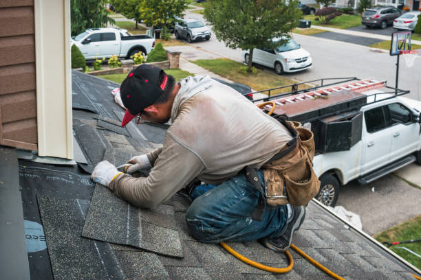 Professional Roof Replacement technician working in Cedar Springs, MI